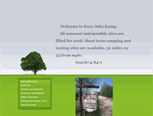 Tablet Screenshot of kozyoakskamp.com